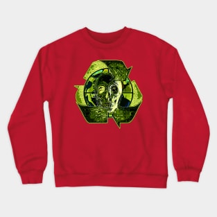 Recycle or Die Skull Crewneck Sweatshirt